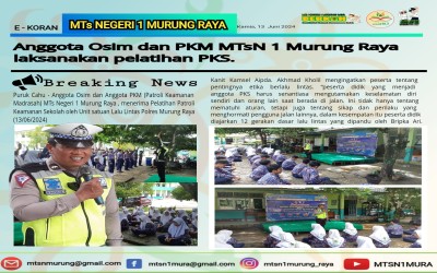 ANGGOTA OSIM DAN PKM MTsN 1 MURUNG RAYA LAKSANAKAN PELATIHAN PKS